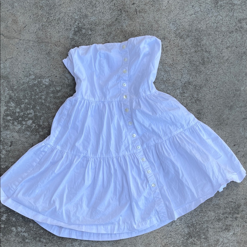 STAUD White Mini Dress